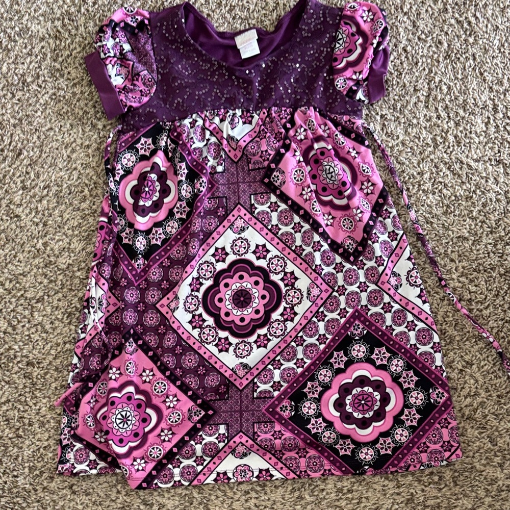Xhilaration Purple and Pink Kids Dress